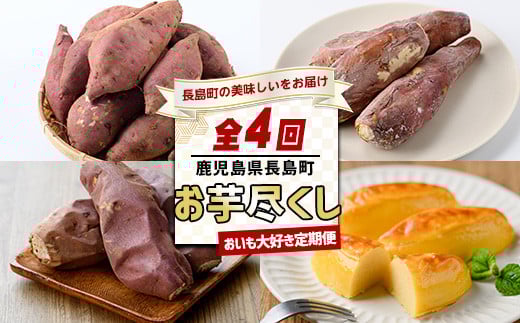 [定期便・12月中旬以降より毎月発送全4回] おいも大好き定期便[全4回]nagashima-1521