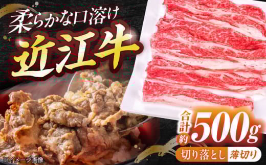 近江牛切り落とし(薄切り)500g 栗東市 / 有限会社 岡山 [BIBE026]