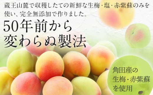 宮城県角田市のふるさと納税 【先行予約】＜訳あり＞宮城県角田産【無添加】まごころ手作り梅干し(800g)【10月下旬以降発送】