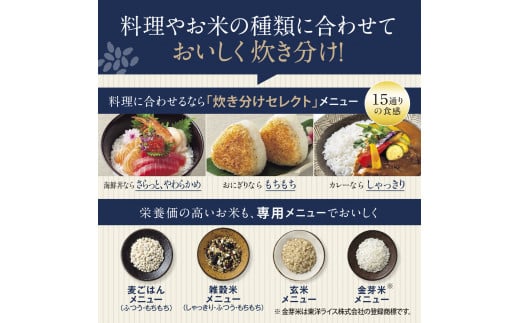 大阪府大東市のふるさと納税 象印 圧力IH炊飯ジャー ( 炊飯器 )「 炎舞炊き 」 NXAA10-BZ 5.5合炊き 黒