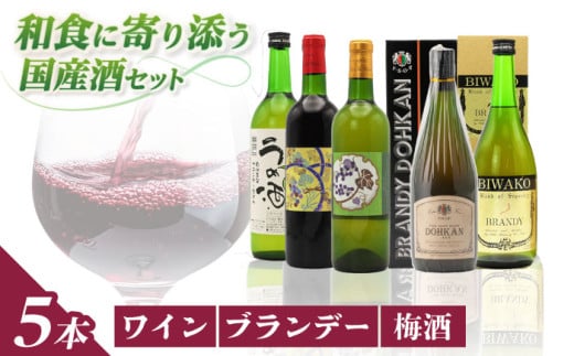 ワイン・ブランデー・梅酒セット 栗東市 / 太田酒造株式会社 [BIAC010]