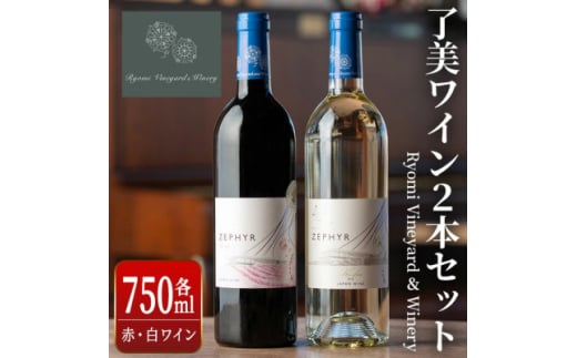 了美ワイン 赤ワイン・白ワイン 飲み比べ2本セット 750ml×各1本【1599872】