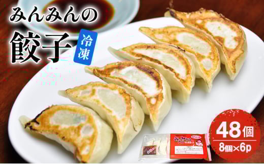 みんみんの餃子48個 （8コ×6パック） 餃子専門店 みんみん みんみん餃子 ギョーザ ぎょうざ ギョウザ 富山 惣菜 おかず 中華 点心 冷凍 冷凍食品 肉加工品 加工品 富山県高岡市[№5616-1706]