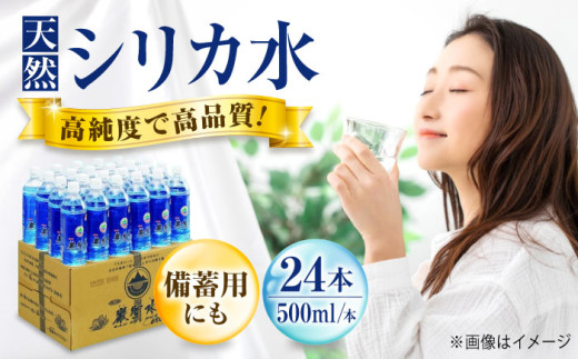 飲料 水 ミネラルウォーター 巌聖水6500 500ml×24本 広島県福山市/小林商事 ミネラルウォーター ペットボトル 500ml 24本 保存用 備蓄 防災 [BAEA012]