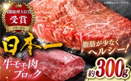 【日本一の和牛】長崎和牛モモ肉ブロック300g 平戸市 / 萩原食肉産業 [KAD372]
