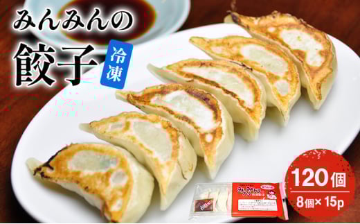みんみんの餃子120個 （8コ×15パック） 餃子専門店 みんみん みんみん餃子 ギョーザ ぎょうざ ギョウザ 富山 惣菜 おかず 中華 点心 冷凍 冷凍食品 肉加工品 加工品 富山県高岡市[№5616-1705]