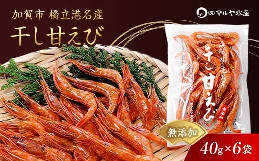 石川県・加賀市 橋立港名産 干し甘えび 6袋(40g)セット F6P-0539 853827 - 石川県加賀市