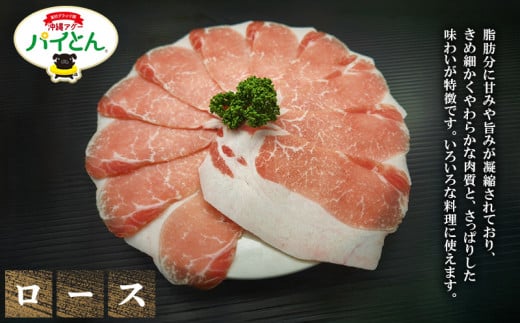 アグー豚　パイとん　生姜焼き用【ロース】600g あぐー アグー あぐー豚肉 アグー肉 バラ肉 パイとん 真空パック 選べる ブランド豚 パイン 生姜焼き 肉巻き 豚汁 沖縄北斗 とんかつ 沖縄の豚肉 ヤンバル やんばる 沖縄 東村