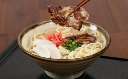 ソーキそば (生めん / スープ付き2食) 沖縄そば 生麺 おきなわそば 取り寄せ 人気 おすすめ 沖縄市 / 有限会社アワセそば [BCAY002]