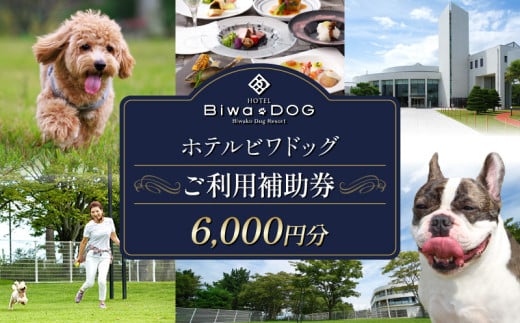 ホテル ビワドッグ ご利用補助券 6,000円分 利用券 レストラン 観光 ドッグラン 犬 愛犬 ペット 宿泊券 ペットと泊まれる 宿 旅行 お食事券 ランチ ディナー 商品券 愛犬同伴 高級ホテル ペットと泊まる 家族旅行 リゾート レイクビュー 自然 琵琶湖 滋賀 彦根 802736 - 滋賀県彦根市