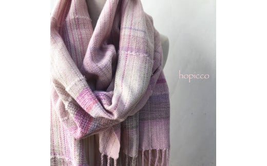 ストール（カシミヤ）60cm×200cm 淡ピンクグレー系 合同会社工藝舎 奈良県 奈良市 なら 195-005 2155994 - 奈良県奈良市