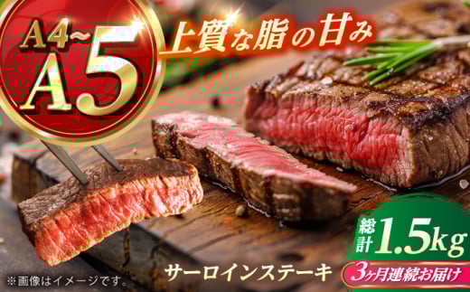 【全3回定期便】 長崎和牛 サーロイン ステーキ 250g×2 【KRAZY MEAT】 A5 A4 冷凍 和牛 肉 牛肉 BBQ [RCQ011]