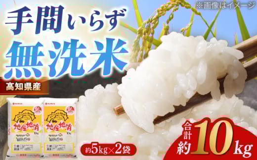 【先行予約】 無洗米 地産地消米 約5kg×2 合計約10kg 〈2025年8月中旬〜発送〉 【高知食糧株式会社】 高知県 高知市 無洗米 精米 お米 白米 ブレンド米 [ATBL003]