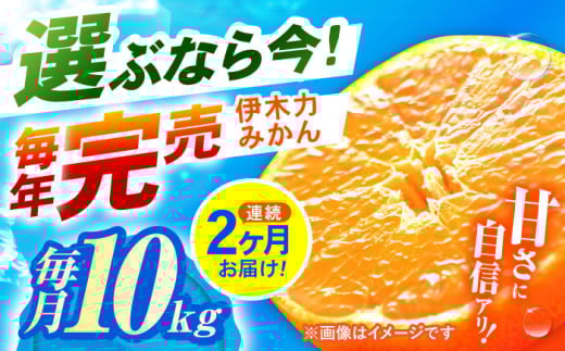 【2回定期便】※【11月より発送／先行予約】 伊木力みかん (家庭用) 10kg / みかん ミカン 蜜柑 柑橘 フルーツ ふるーつ 果物 くだもの / 諫早市 / 山野果樹園 [AHCF012]