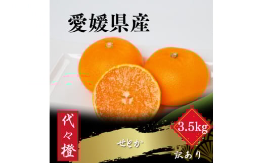 代々橙せとか＜訳あり＞3.5kg＜C83-54＞【1633818】