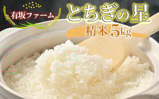 有坂ファームの令和6年産とちぎの星 精米5kg
