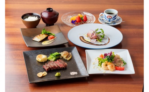 鉄板焼き「知喜多」 スペシャルランチコース【２名様体験チケット】