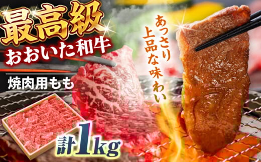 おおいた和牛 もも焼肉用 1kg 　日田市 / 株式会社まるひで　和牛 BBQ 国産ブランド牛 [ARCG012]