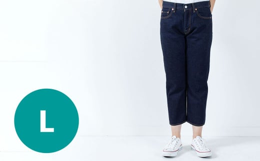 【Lサイズ/カラー】甘織デニムボーイフレンドアンクル丈パンツ 73388 DEEPBLUE（ワンウォッシュ） デニム ズボン パンツ ジーンズ 岡山県 倉敷市