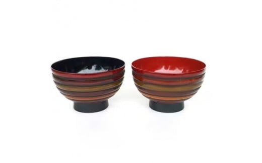 夫婦椀 こま塗り（12cm）
