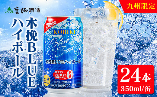 【雲海酒造】九州限定 木挽BLUE ハイボール 350ml×24本（木挽ブルー）