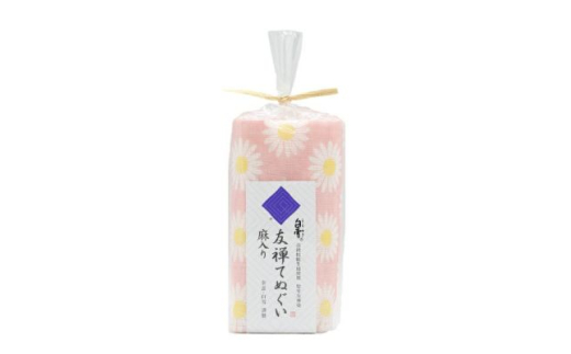 東大寺の薬湯と白雪友禅てぬぐいセット（マーガレット／シェルピンク ） ふきん 布巾 台拭き キッチンクロス 友禅染め 蚊帳生地 吸湿 保湿 ふんわり ハンカチ タオル てぬぐい 食器拭き 贈り物 株式会社白雪 なら 奈良県 奈良市 5-073 2159423 - 奈良県奈良市