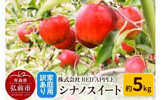 【25年10月～発送】りんご【訳あり】家庭用 シナノスイート 約5kg 1052501 - 青森県弘前市