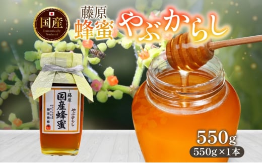藤原国産蜂蜜 やぶからし 550g はちみつ ヤブカラシ 国産 単花蜜 朝しぼり 完熟 ハチミツ パン 菓子 トースト ホットケーキ ヨーグルト 調味料 隠し味 お取り寄せ 瓶 容器 常温 常備 送料無料 藤原養蜂場 岩手県 盛岡市