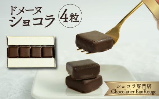 ドメーヌ ショコラ 4粒入り チョコレート カカオ 豆 冷凍 母の日 贈答 ギフト プレゼント バレンタイン チョコ クリスマス 静岡県 長泉町