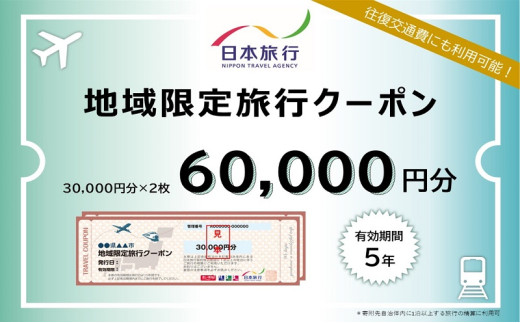 [№5313-0502]富山県黒部市 日本旅行　地域限定旅行クーポン60,000円分 1368985 - 富山県黒部市