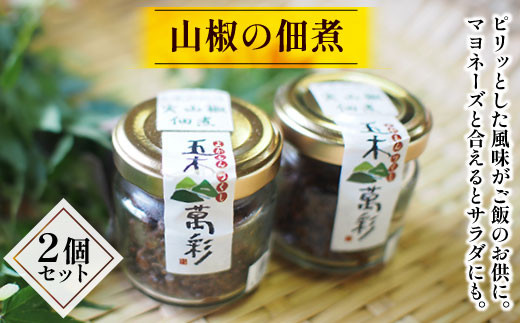 山椒の佃煮セット [子守唄の里五木 熊本県 五木村 51120293] 山椒 サンショウ 佃煮 おかず ご飯のお供 2個 セット 熊本県特産