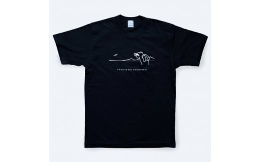 「知床トコさん」×久米繊維　コットンTシャツ　双眼鏡柄/黒　Sサイズ　半袖【1634944】 2163587 - 北海道斜里町