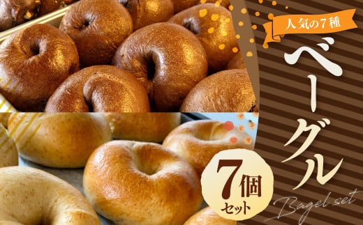 ベーグルセット 100g×7個 （プレーン ・ 全粒粉 ・ 塩バター ・ いちじくくるみ ・ クランベリークリームチーズ ・ 三種のチーズ ・ あんくるみ） ベーグル パン 朝食 おやつ 岡山県 奈義町 冷凍