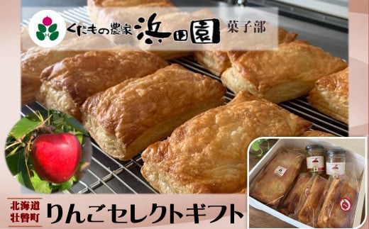 浜田園菓子部の「りんご」セレクトギフト 【 ふるさと納税 人気 おすすめ ランキング りんご 洋菓子 お菓子 デザート パウンドケーキ アップルパイ ジャム 焼菓子 焼き菓子 ギフト 贈答 贈り物 北海道 壮瞥町 送料無料 】 SBTI006