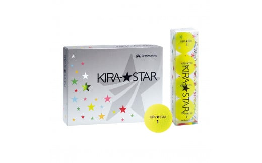 ゴルフボール  KIRA STAR 12球入 1ダース【カラー ：イエロー】  ゴルフ キャスコ kasco 593416 - 香川県さぬき市