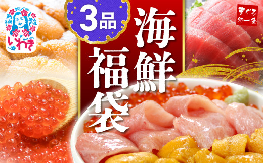 【定期便/計3回】海鮮3品セット|本マグロ 大トロ ウニ イクラ 醤油漬け まぐろ解凍レシピ付き 手巻き寿司 約2〜3人前 海鮮セット 海鮮丼の具 2167288 - 福島県いわき市