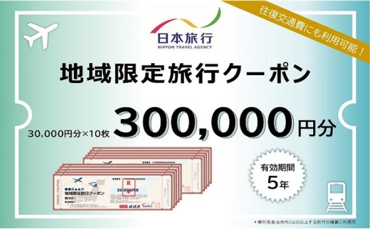 香川県観音寺市　日本旅行　地域限定旅行クーポン300,000円分 チケット 