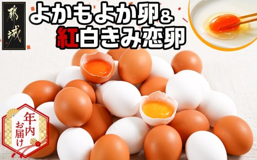 【年内お届け】よかもよか卵&紅白きみ恋卵≪2025年12月15日～31日お届け≫_AA-2914-HNY_(都城市) 