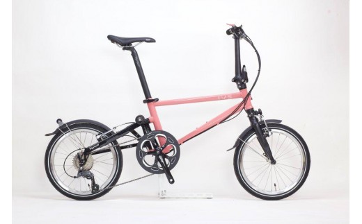 【Tyrell(タイレル)】IVE サクラピンク&グロスブラック【自転車 折りたたみ式 ミニベロ スポーツ ロードバイク スポーツサイクル 通勤 通学 サイクリング 変速付き 香川県 さぬき市】 1061844 - 香川県さぬき市