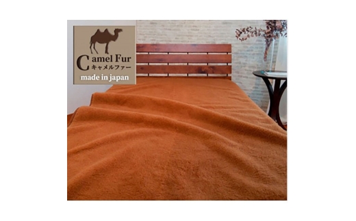 ＜ファミリーサイズ＞洗える贅沢キャメルファー敷毛布　240×205cm　ベージュ　CH-240 [№5385-0732]