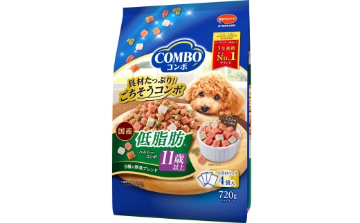 コンボ ドッグ 低脂肪 11歳以上 720g ｘ12(ケース単位) ドッグフード