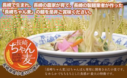 【全12回定期便】《具材付》長崎冷凍ちゃんぽん・皿うどん 総計120食 (10食×12回) 