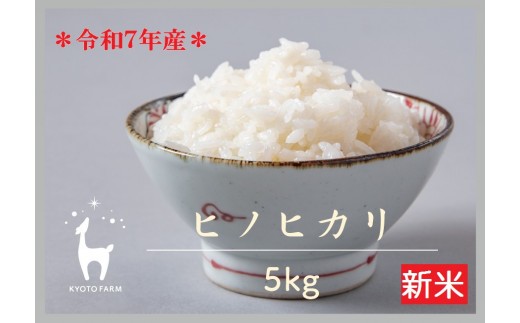 【新米先行受付】【京都ファーム】令和7年産 京都ファームのヒノヒカリ 精米5kg ［ 京都 京北産 ひのひかり 人気 おすすめ 米 コメ おこめ お取り寄せ 通販 送料無料 ふるさと納税 ］ 1435267 - 京都府京都市
