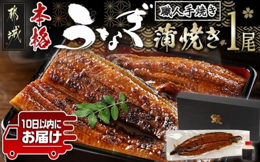 職人手焼きの本格うなぎ蒲焼き1尾≪みやこんじょ特急便≫_LG8-3310-Q_(都城市) 10日以内お届け スピード配送 鰻蒲焼 1尾 (総重量150g以上) タレ付き (30ml×1個) 国産うなぎの蒲焼き 特製たれ付き 冷凍 ウナギ かば焼き うなぎ