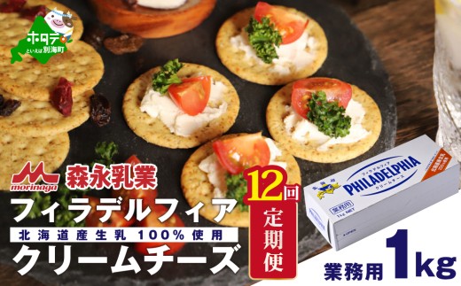 【定期便】 クラフトフィラデルフィアクリームチーズ１kg × １２ヵ月（チーズ ちーず 乳製品 別海町 北海道 クリームチーズ 定期便 12ヶ月 12ヵ月 12か月 12回 ふるさとチョイス ふるさと納税 仕組み キャンペーン 限度額 計算 ランキング やり方 シミュレーション チョイス チョイスマイル )