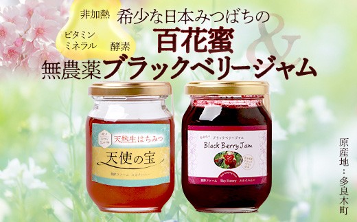日本みつばち 蜂蜜＆無農薬 ブラックベリー ジャム