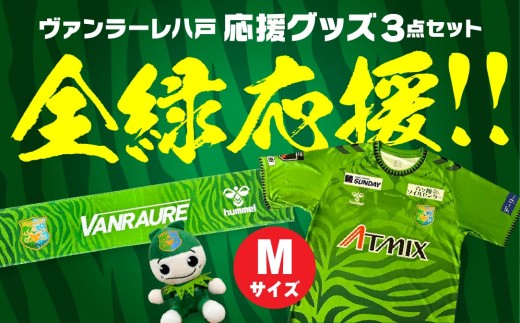 VANRAURE【Mサイズ】ヴァンラーレ八戸 応援グッズ 3点セット 青森県 八戸市