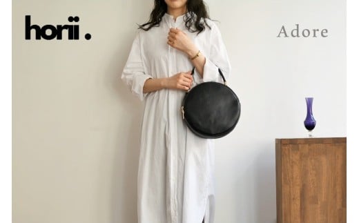 [horii.] ラウンドバッグ "アドレ" (147-3) PAGOT 本革 レザーバッグ レディースバッグ ショルダー ポシェット 受注生産