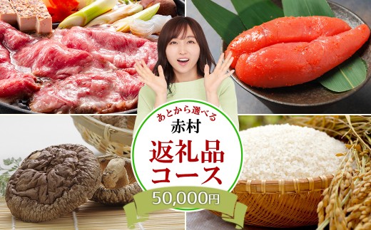 あとから選べる返礼品【5万円コース】 525014 - 福岡県赤村