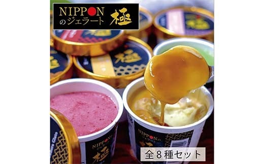 中津川市之瀬 素材の旨みを最大限に活かしたジェラート「極ーきわみー 厳選8種set」 F4N-1831 272728 - 岐阜県中津川市